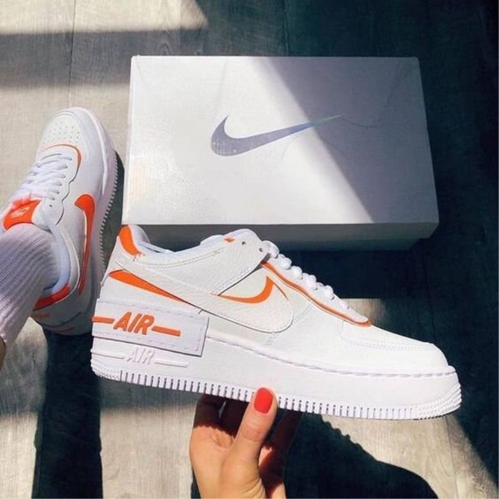 Orange Custom Air Force 1 Shadow XX CUSTOM