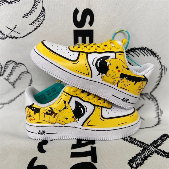 Yellow Black Pikachu Custom Air Force 1