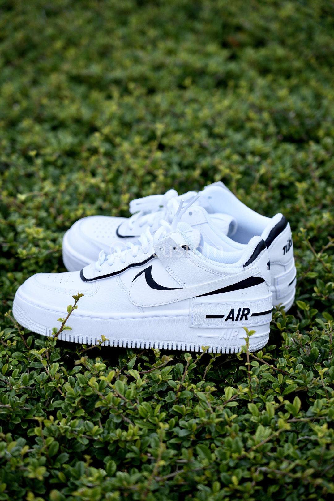 Custom Air Force 1 Shadow Black White