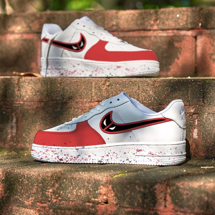 Deadpool Red Black Custom Air Force 1