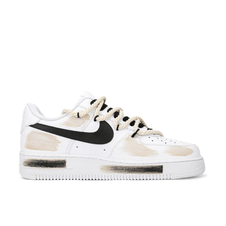 Broken Swoosh Brown Extra Lace Black Custom Air Force 1