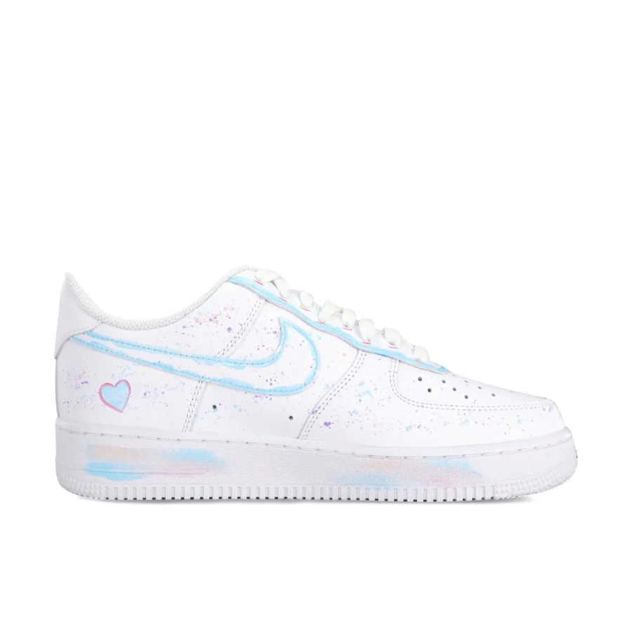 Simple Figure Purple Blue Custom Air Force 1