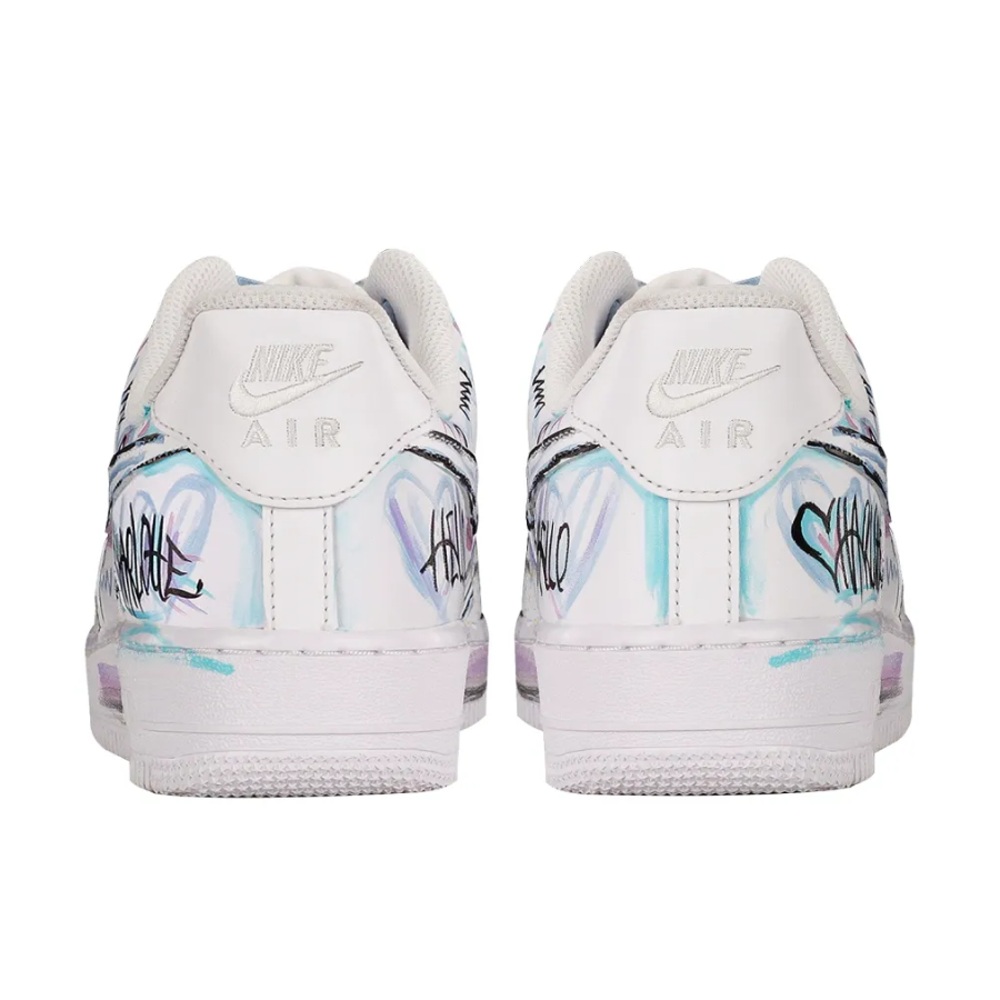 Simple Figure Blue Purple Custom Air Force 1