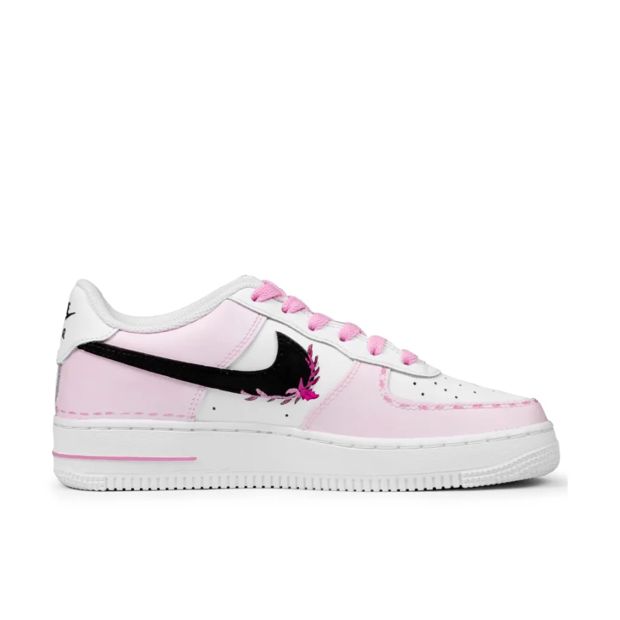 Pink Rbbit Black Swoosh Custom Air Force 1