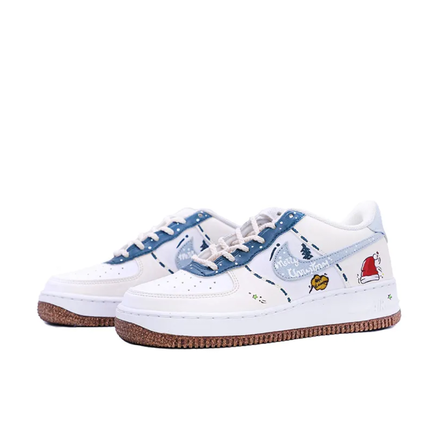 Santa Hat Red Blue Custom Air Force 1