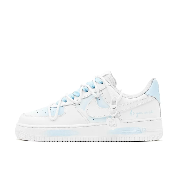 Extra Lace Blue Custom Air Force 1