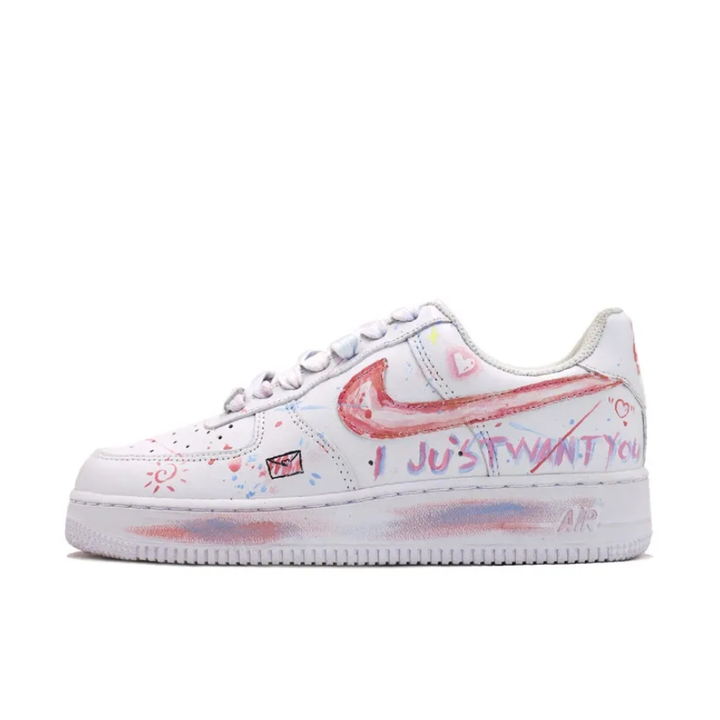 Pink Purple Red Custom Air Force 1