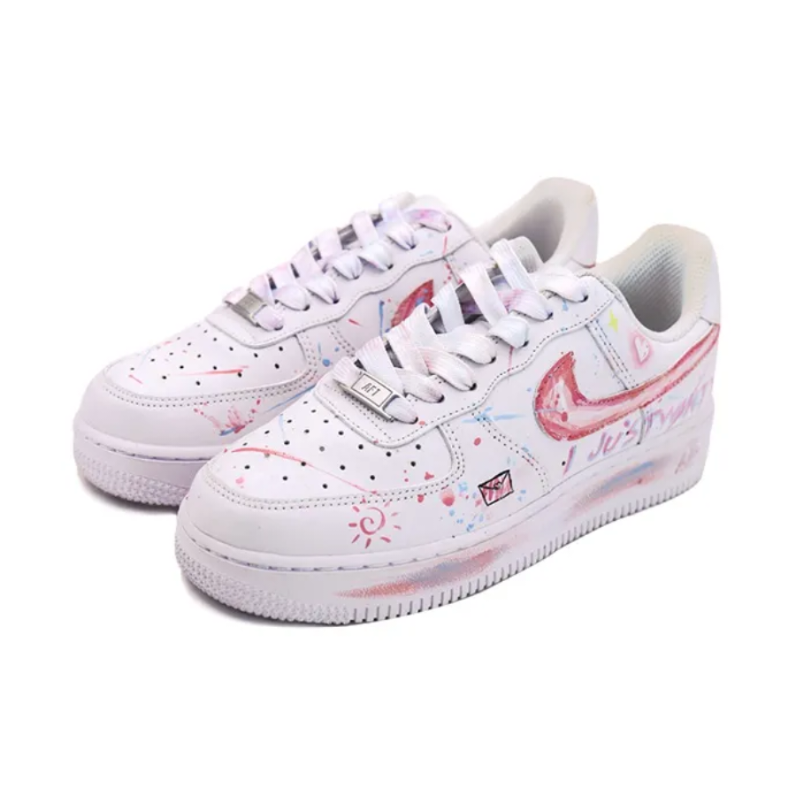 Pink Purple Red Custom Air Force 1