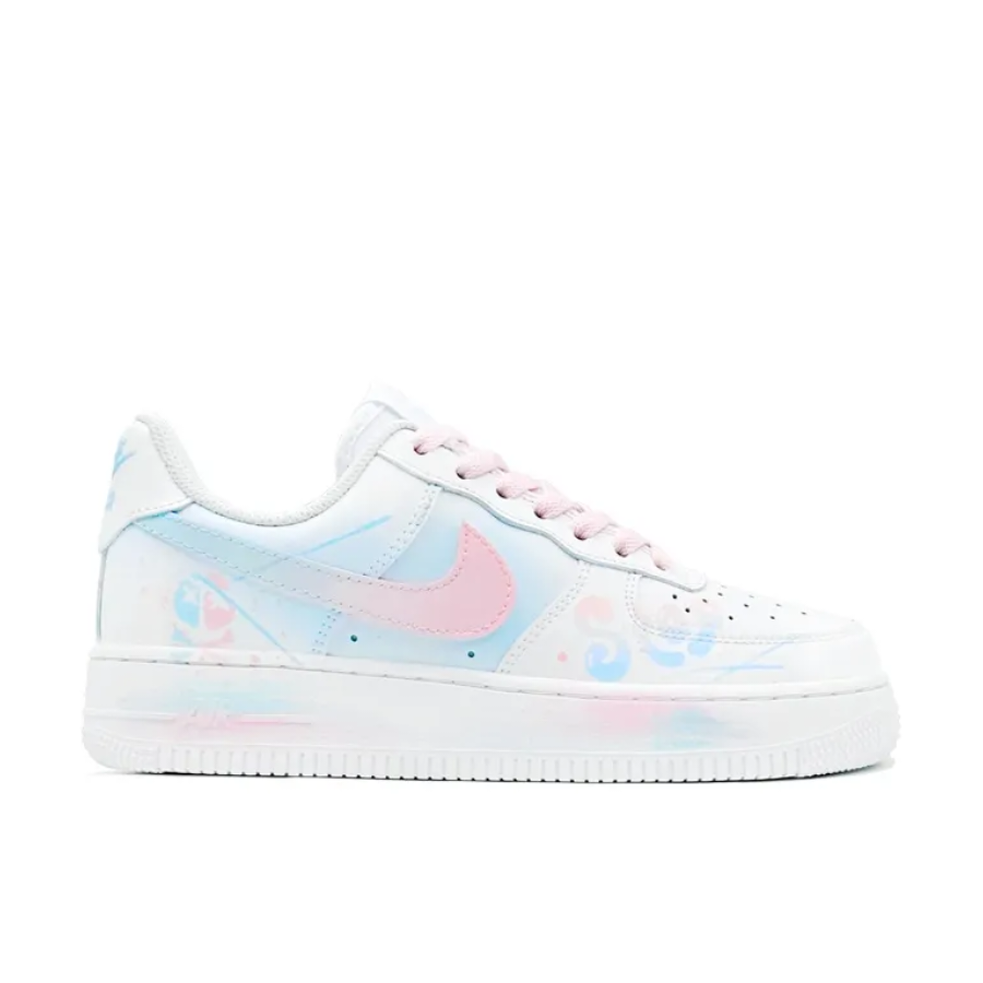 Pink Blue Stop Custom Air Force 1