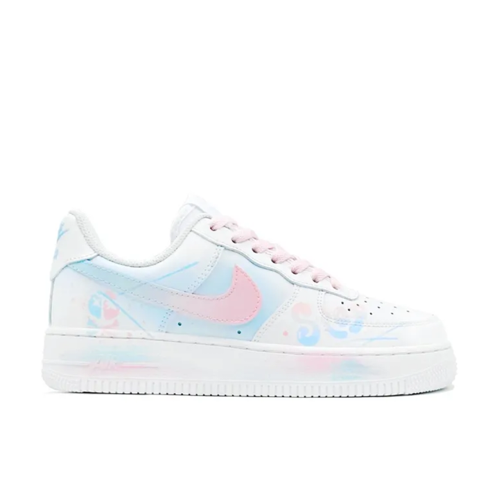 Pink Blue Stop Custom Air Force 1