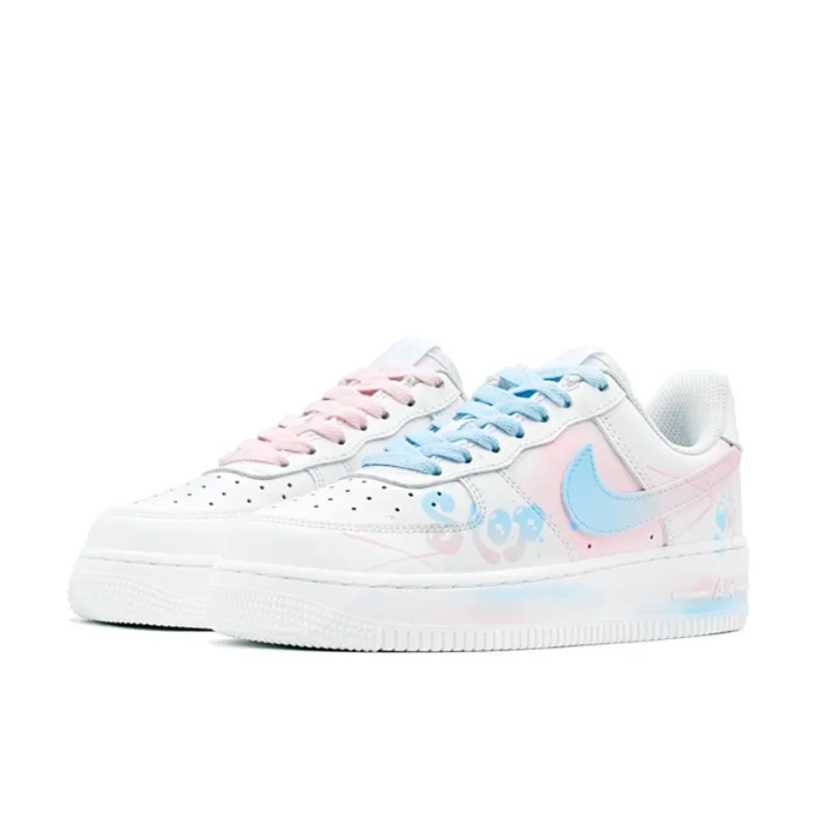 Pink Blue Stop Custom Air Force 1