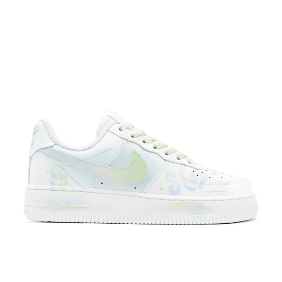 Green Blue Stop Custom Air Force 1