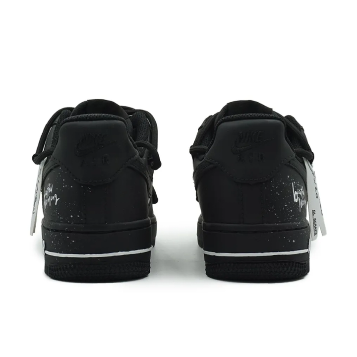 Extra Lace Black White Custom Air Force 1