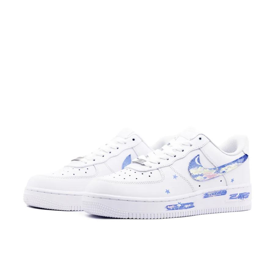 Blue White Cloud Custom Air Force 1