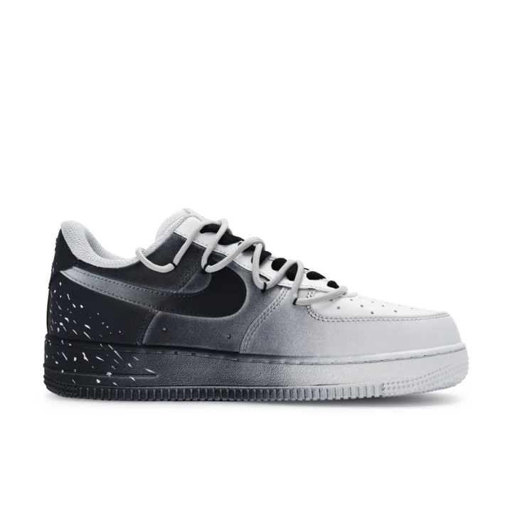 Black White Gradient Spray Custom Air Force 1