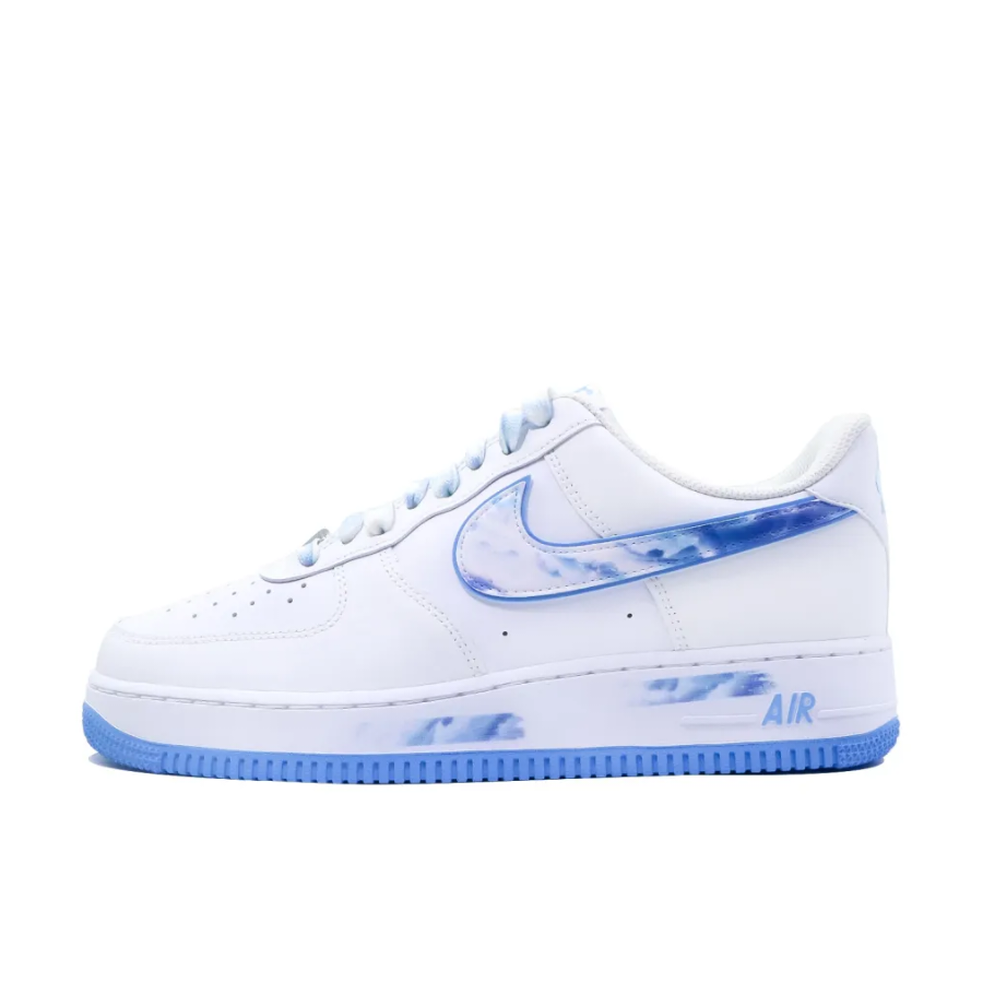 Blue Blooming Swoosh Custom Air Force 1