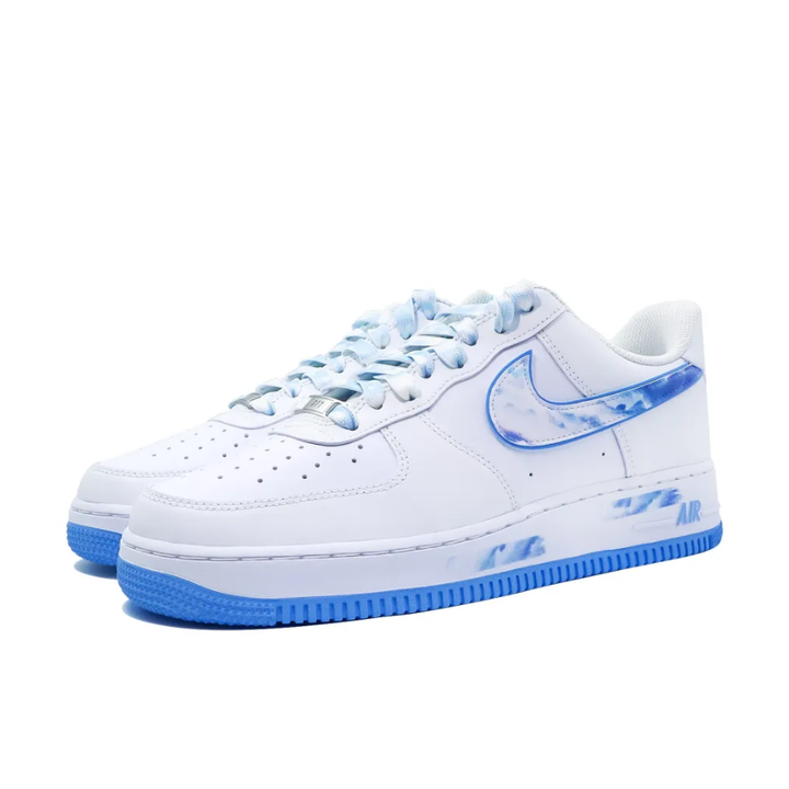 Blue Blooming Swoosh Custom Air Force 1