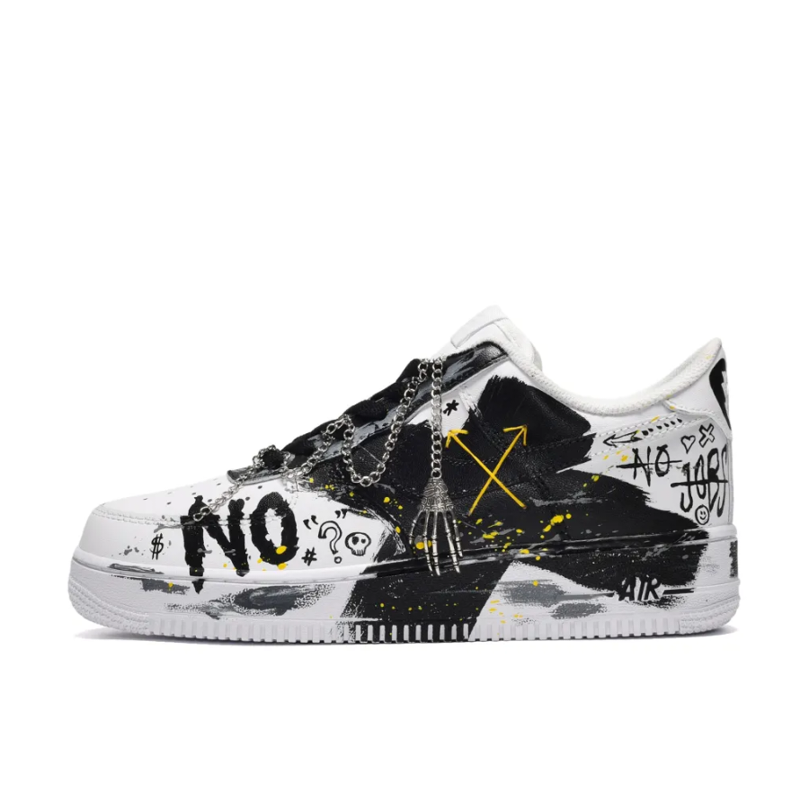 Black Metal Chain Skeleton Custom Air Force 1 – XX CUSTOM