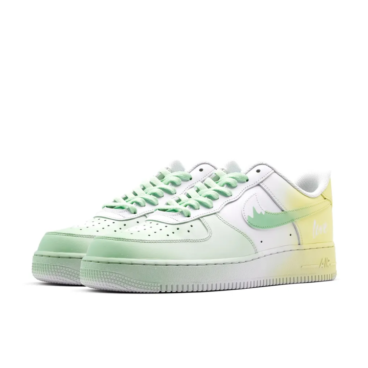 Yellonw Green Custom Air Force 1