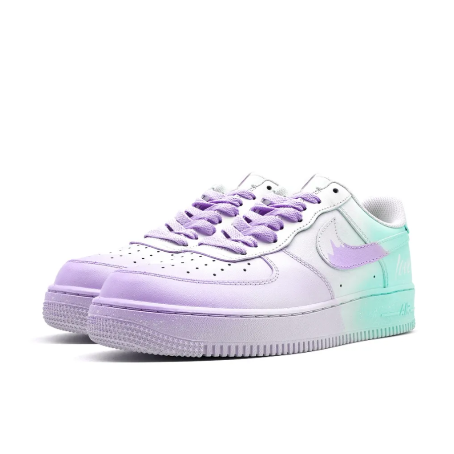 Purple Green Custom Air Force 1