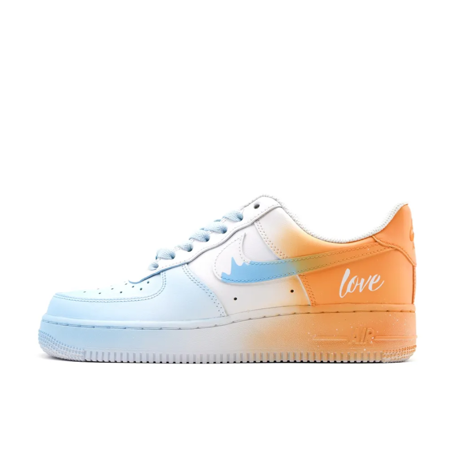 Blue Orange Custom Air Force 1