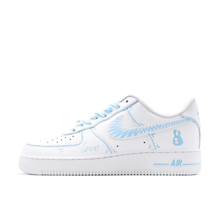 Blue White Custom Air Force 1