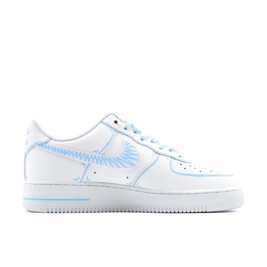 Blue White Custom Air Force 1