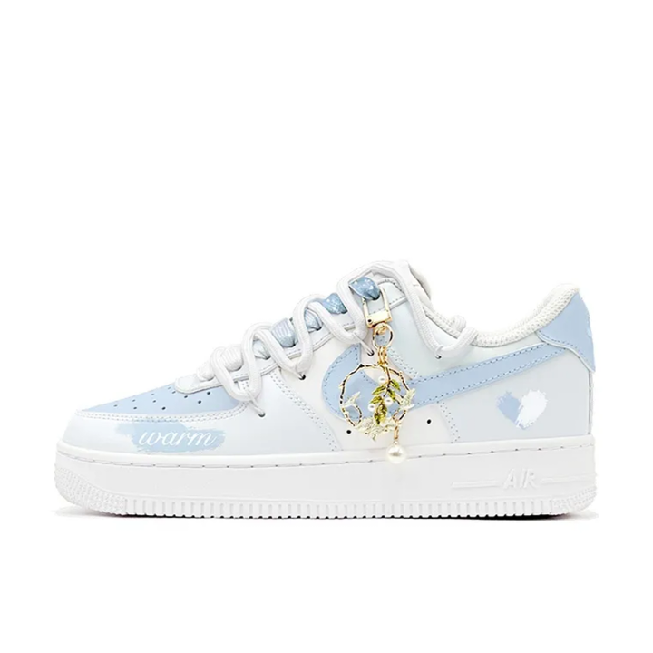 Extra Lace Blue Custom Air Force 1