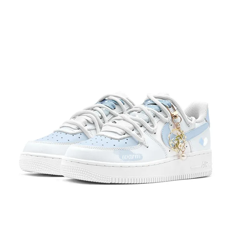 Extra Lace Blue Custom Air Force 1