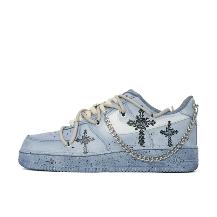 Cross Rose Metal Chain Custom Air Force 1