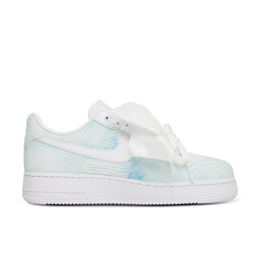 Wide Lace Black Light Blue Custom Air Force 1