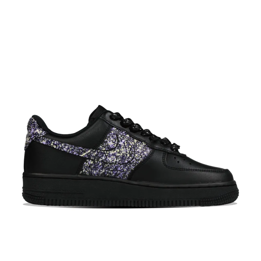 Graffiti Dark Blue Black Custom Air Force 1