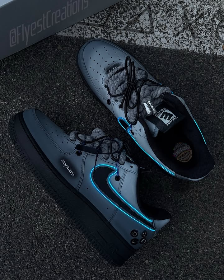 Hand Painted Custom PS5 Air Force 1 Sneakers