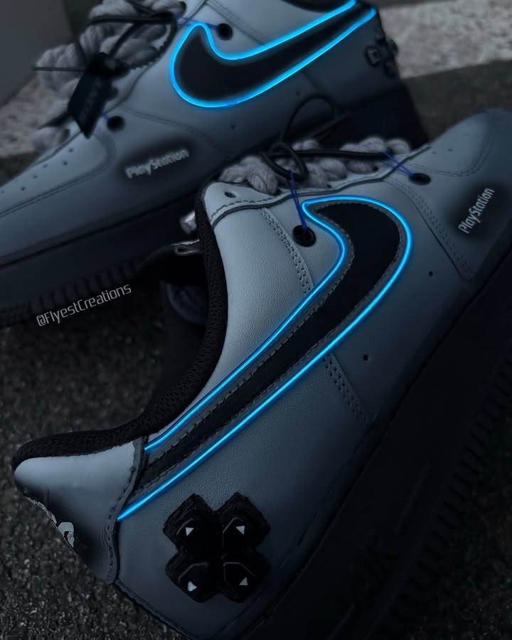 Hand Painted Custom PS5 Air Force 1 Sneakers