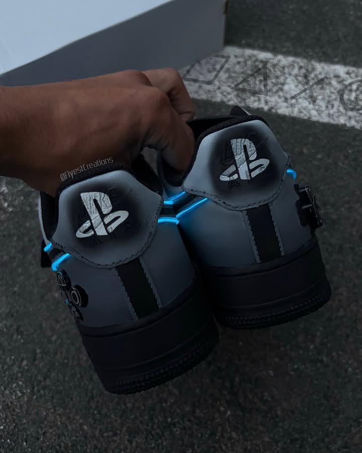 Hand Painted Custom PS5 Air Force 1 Sneakers