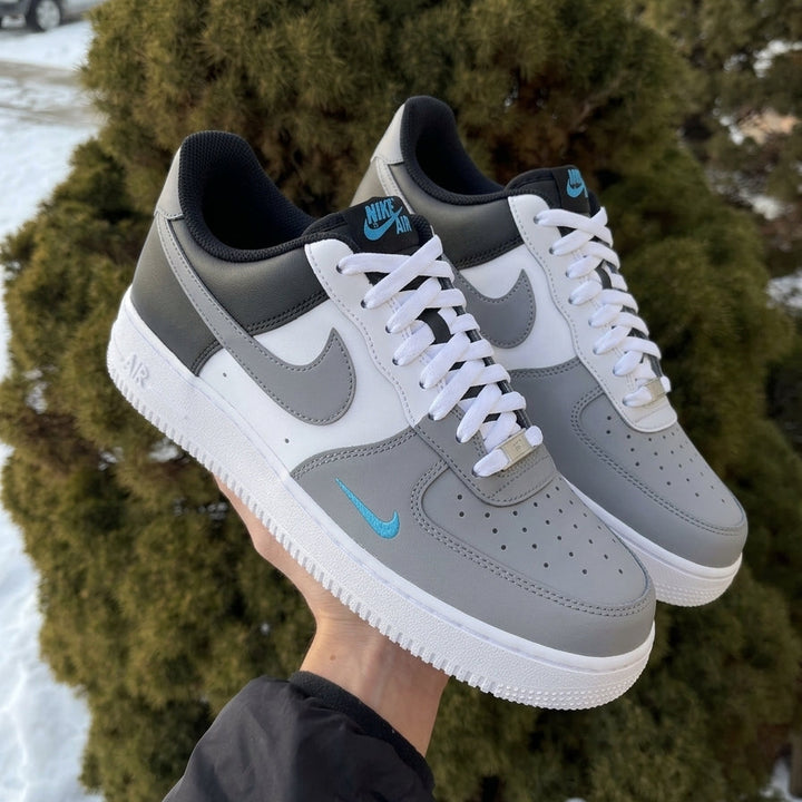 Gray Black White Custom Air Force 1