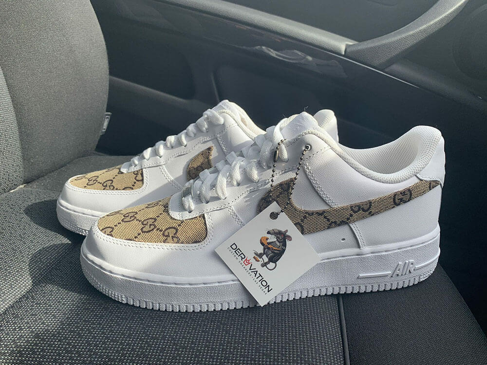 Custom Air Force 1 Khkai Gucci