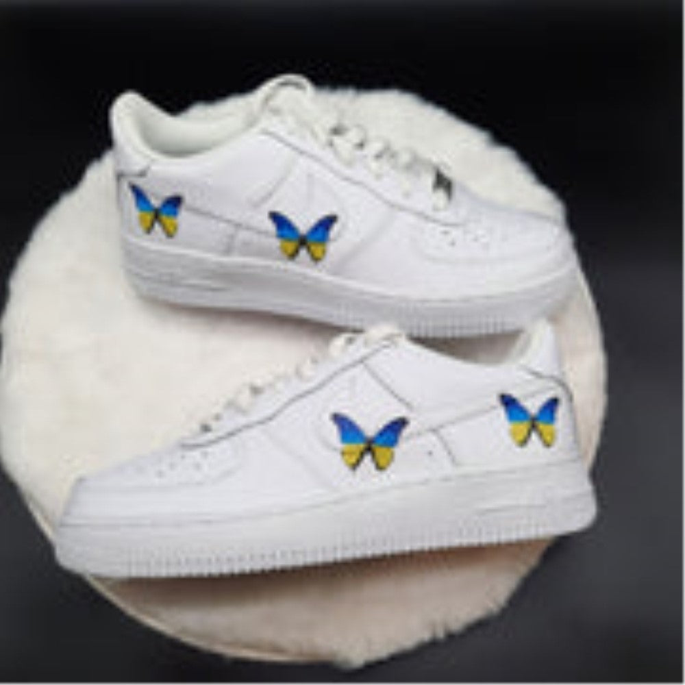 Ukraine Blue Yellow Butterfly Custom Air Force 1