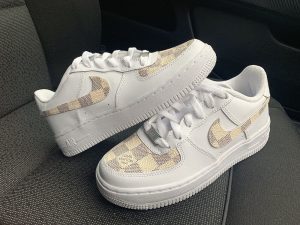 Custom Air Force 1 Grey Beige Square