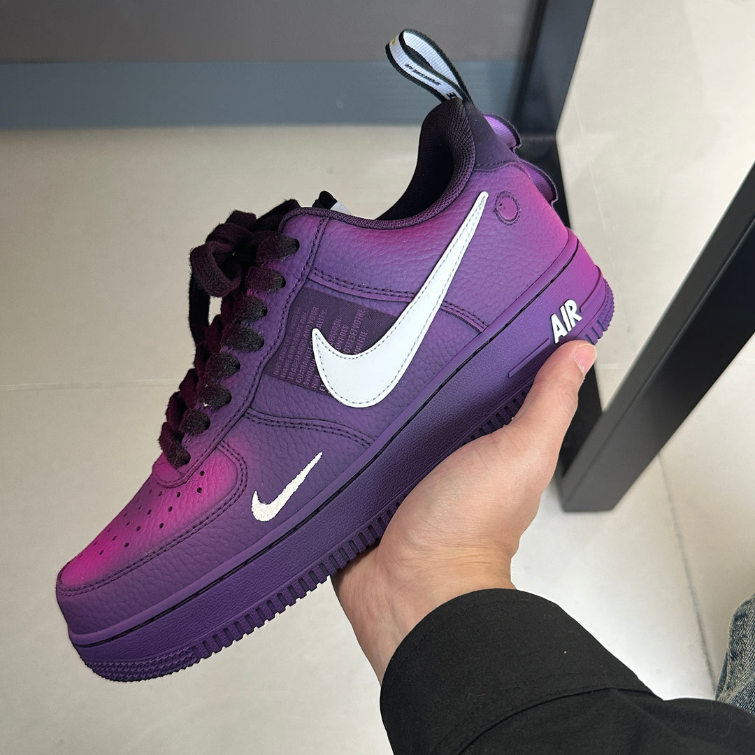 Purple Pure Black Custom Air Force 1