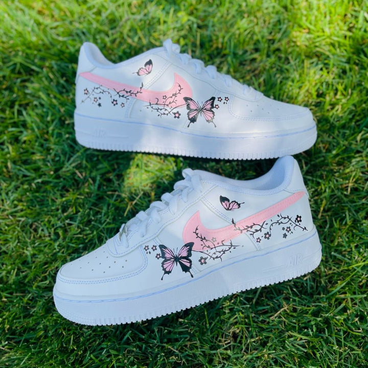 Pink Butterflies Custom Air Force 1