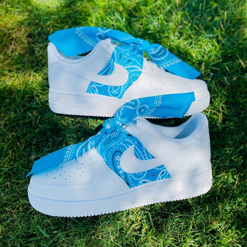 Blue Bandana Custom Air Force 1