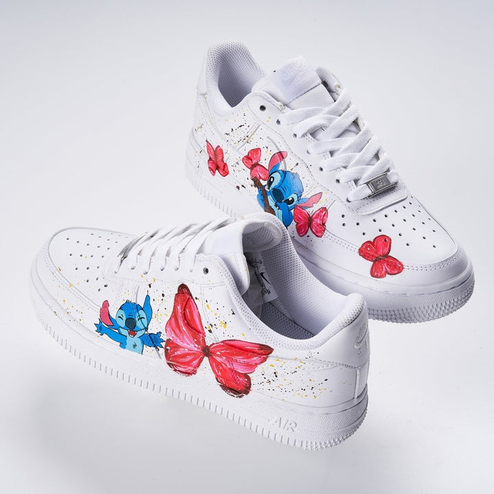 Stitch and the Red Butterfly Custom Air Force 1