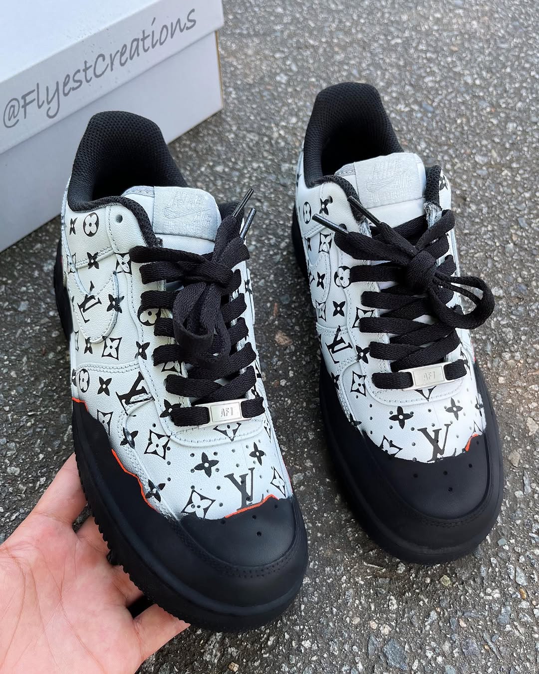 Hand Painted Monogram Custom Air Force 1 Sneakers