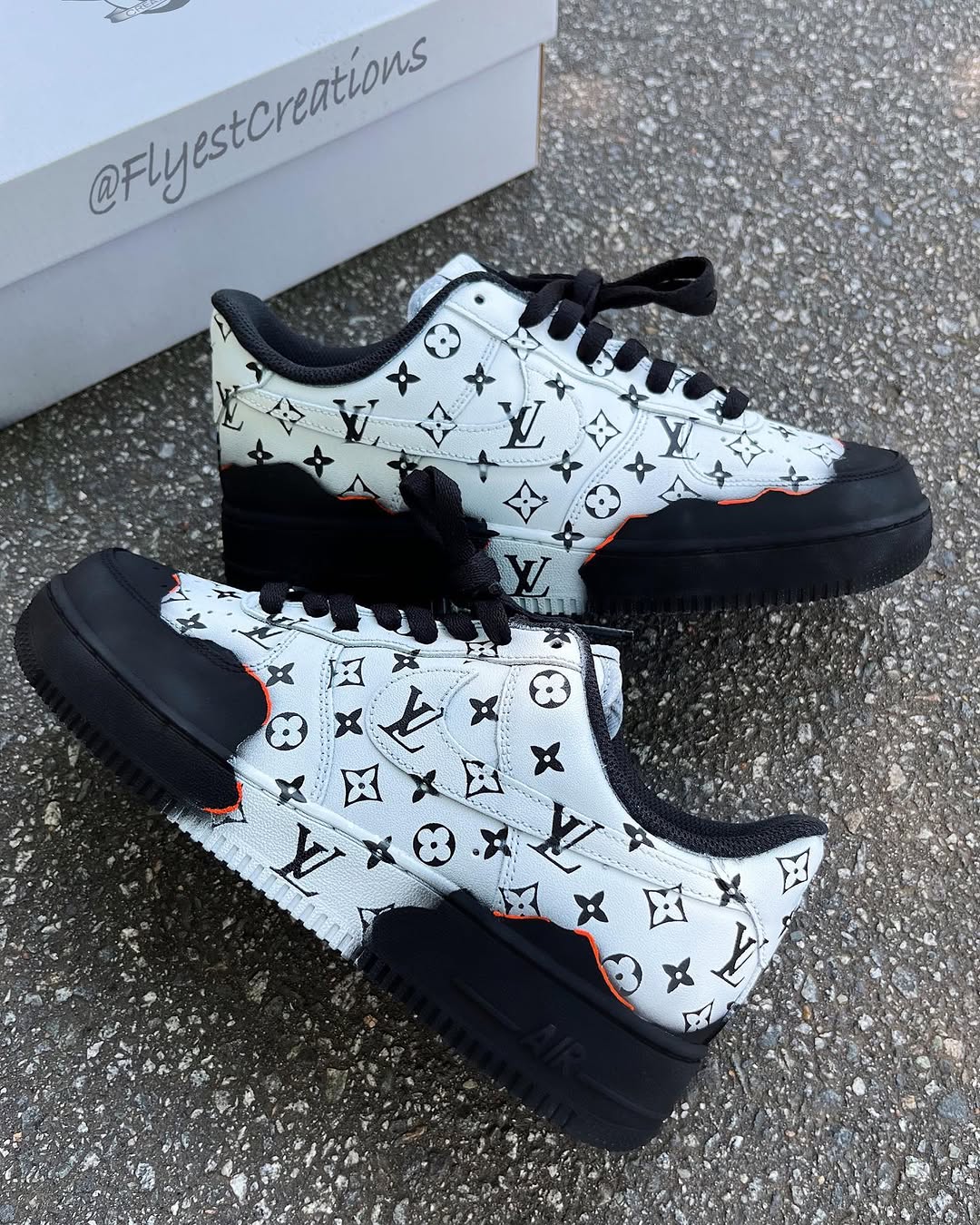 Hand Painted Monogram Custom Air Force 1 Sneakers