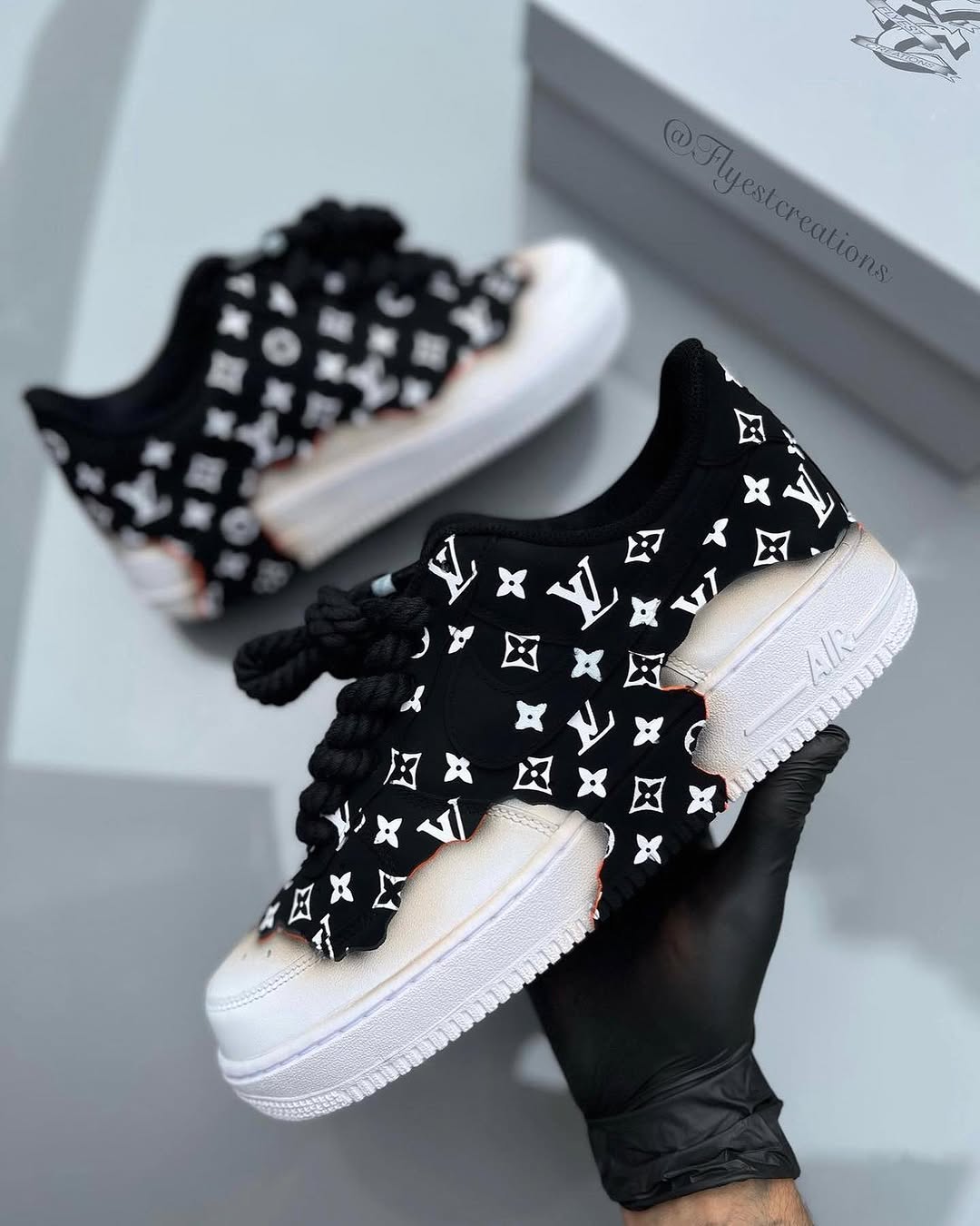 Hand Painted Monogram Custom Air Force 1 Sneakers