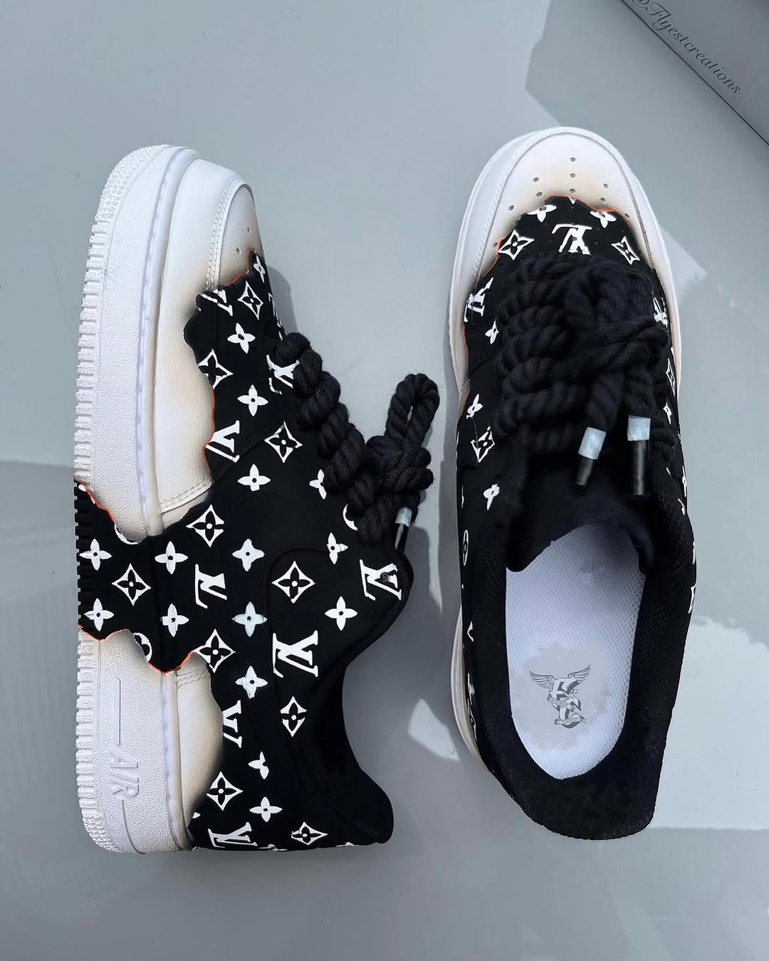 Hand Painted Monogram Custom Air Force 1 Sneakers
