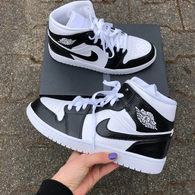 Custom Air Jordan 1 Black White