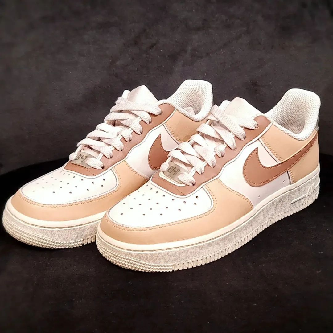 Beige and Brown Custom Air Force 1