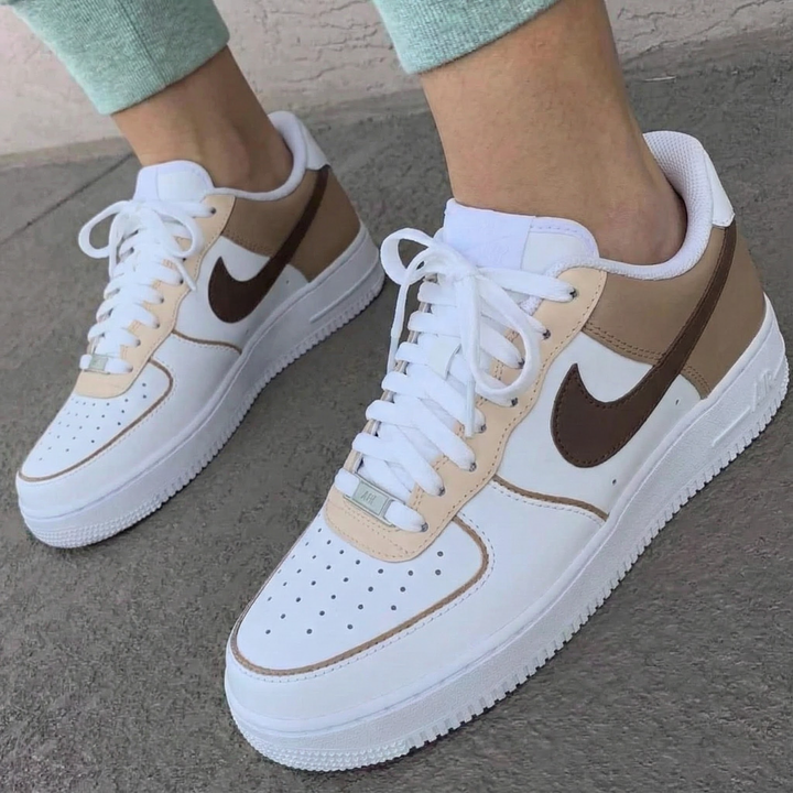 Beige Brown Custom Air Force 1